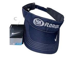 Men's Nike Golf‎ visor "FOX SPORTS FLORIDA" logo New With Tags Navy